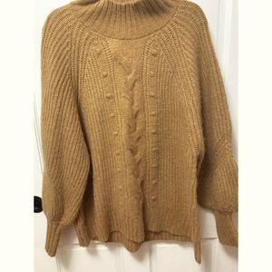 Brown Cable Knit Sweater